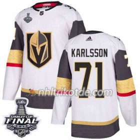 Vegas Golden Knights Trikot William Karlsson 71 2018 Stanley Cup Final Patch Adidas Weiß Authentic - Herren